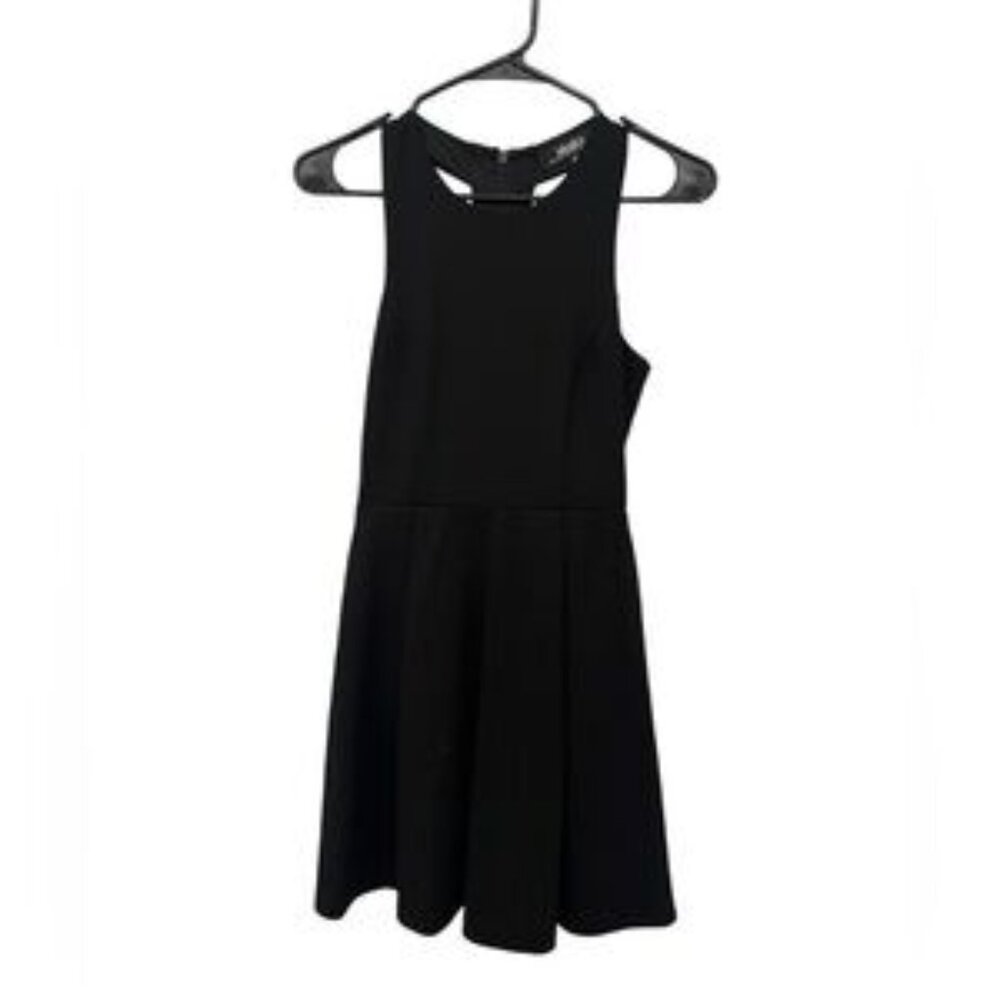 Lulu’s Coveted Curated Collected LBD Black Cocktail Dress Sz XS Pleated Mini.